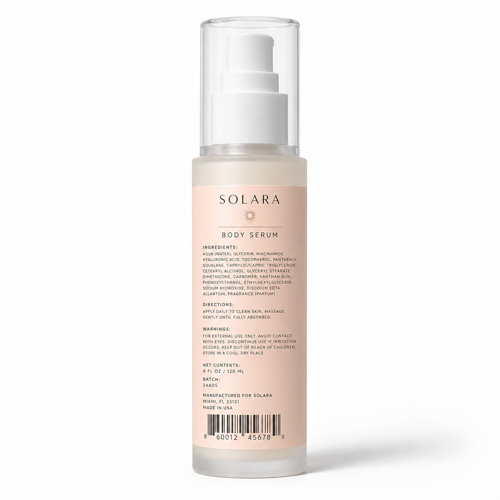 BODY SERUM — Back