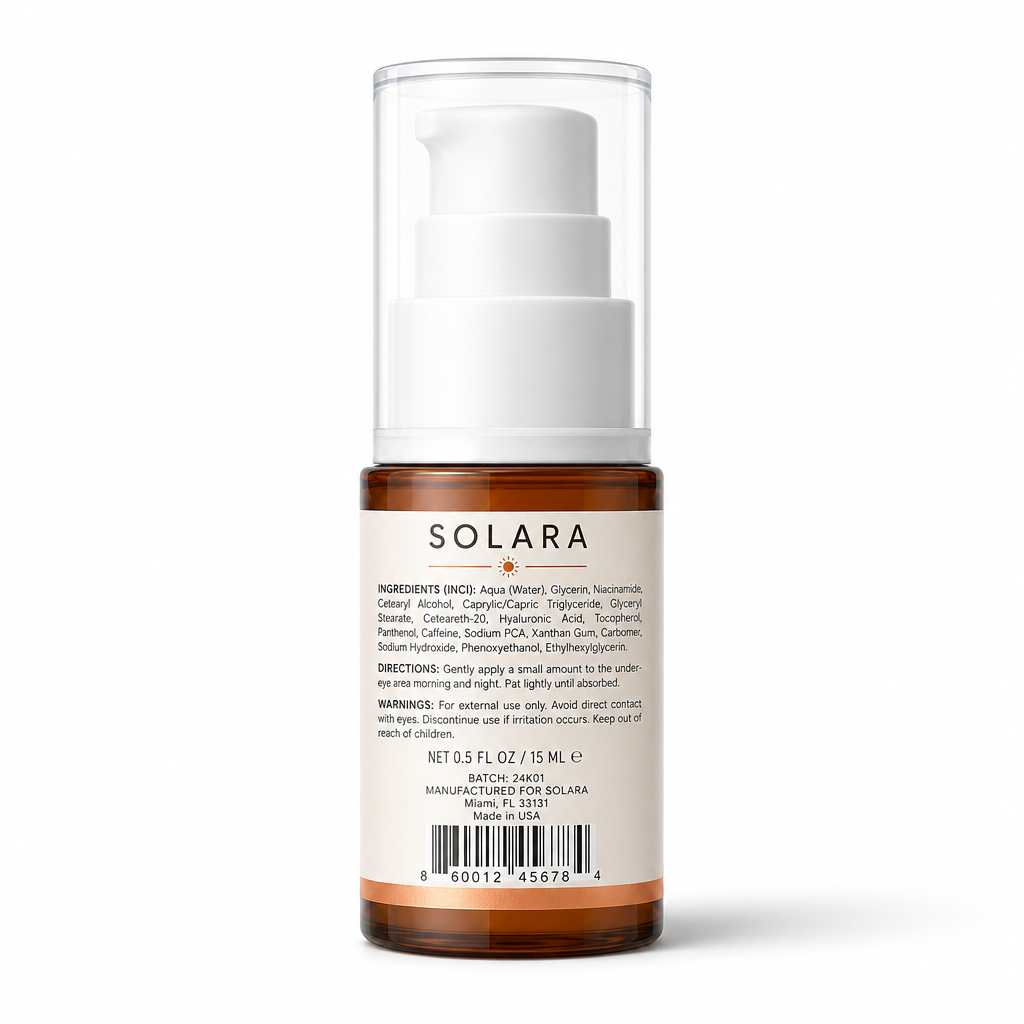CAFFEINE EYE CREAM — Back