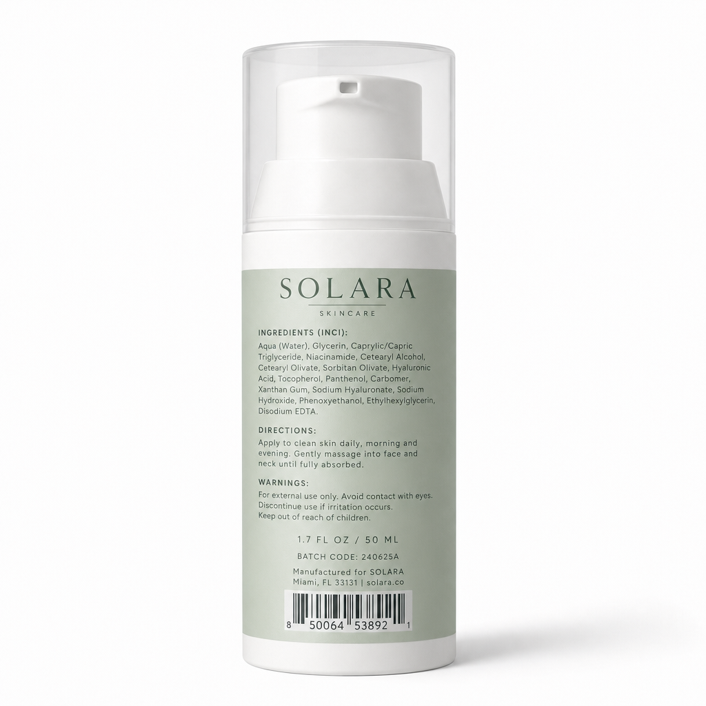 DAILY MOISTURIZER — Back