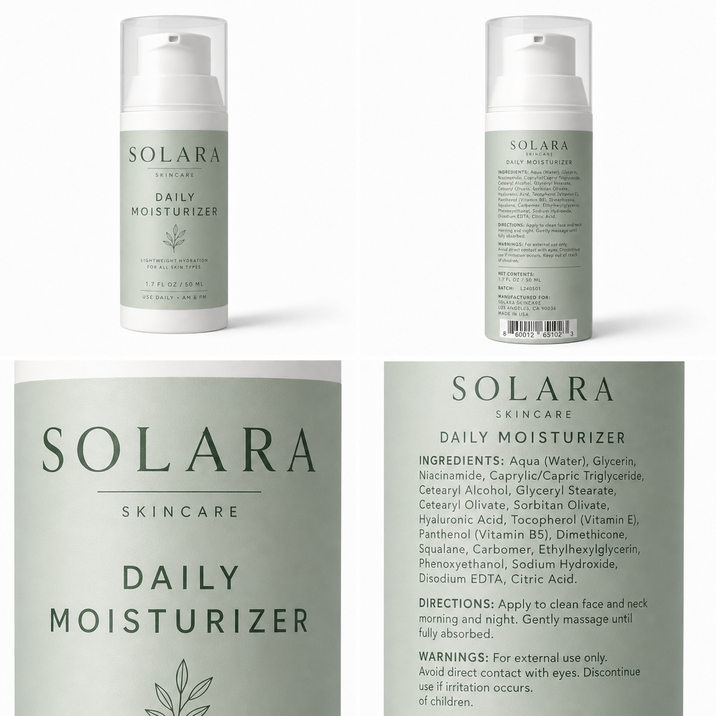DAILY MOISTURIZER — Label detail
