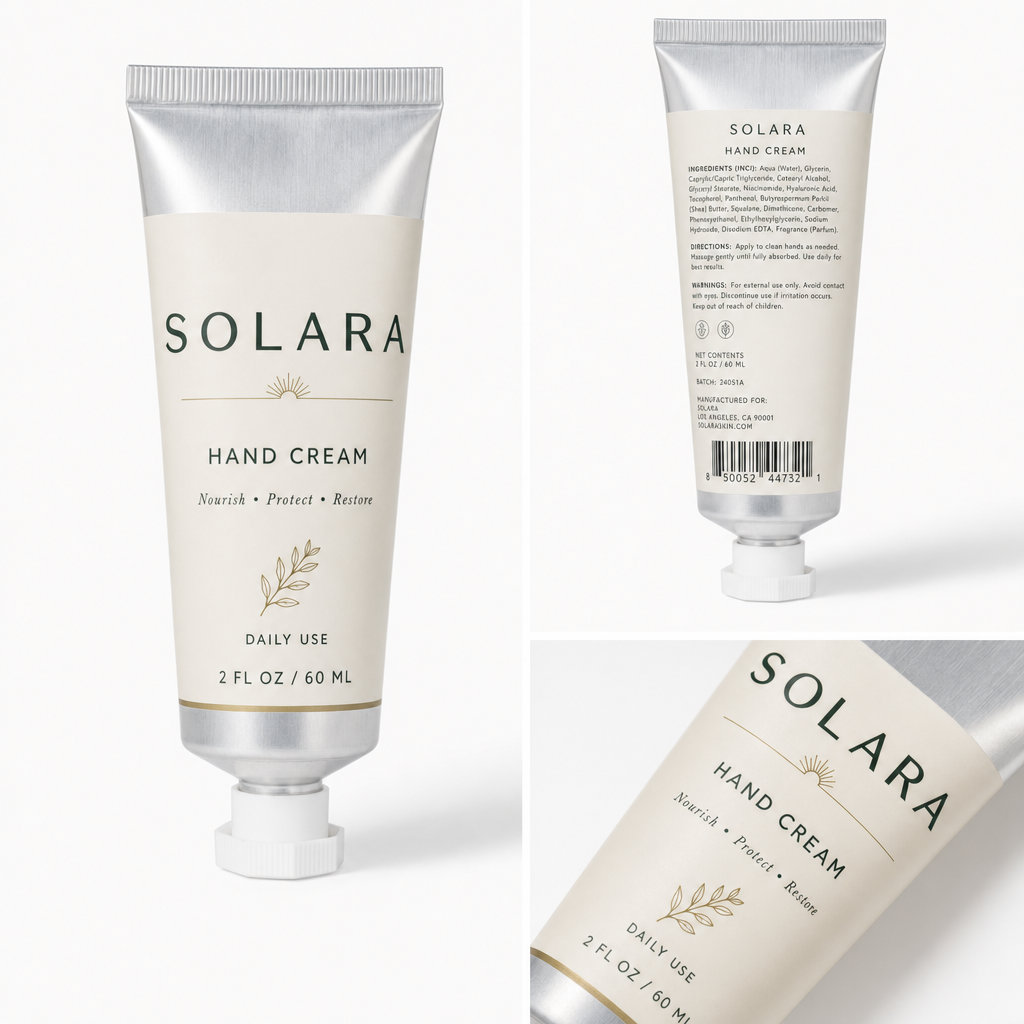 HAND CREAM — Label detail