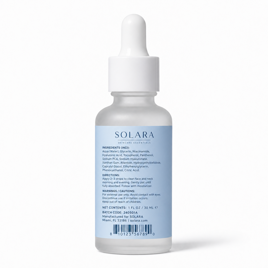 HYALURONIC SERUM — Back